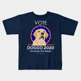 Vote Doggo 2020! In Floof We Trust Kids T-Shirt